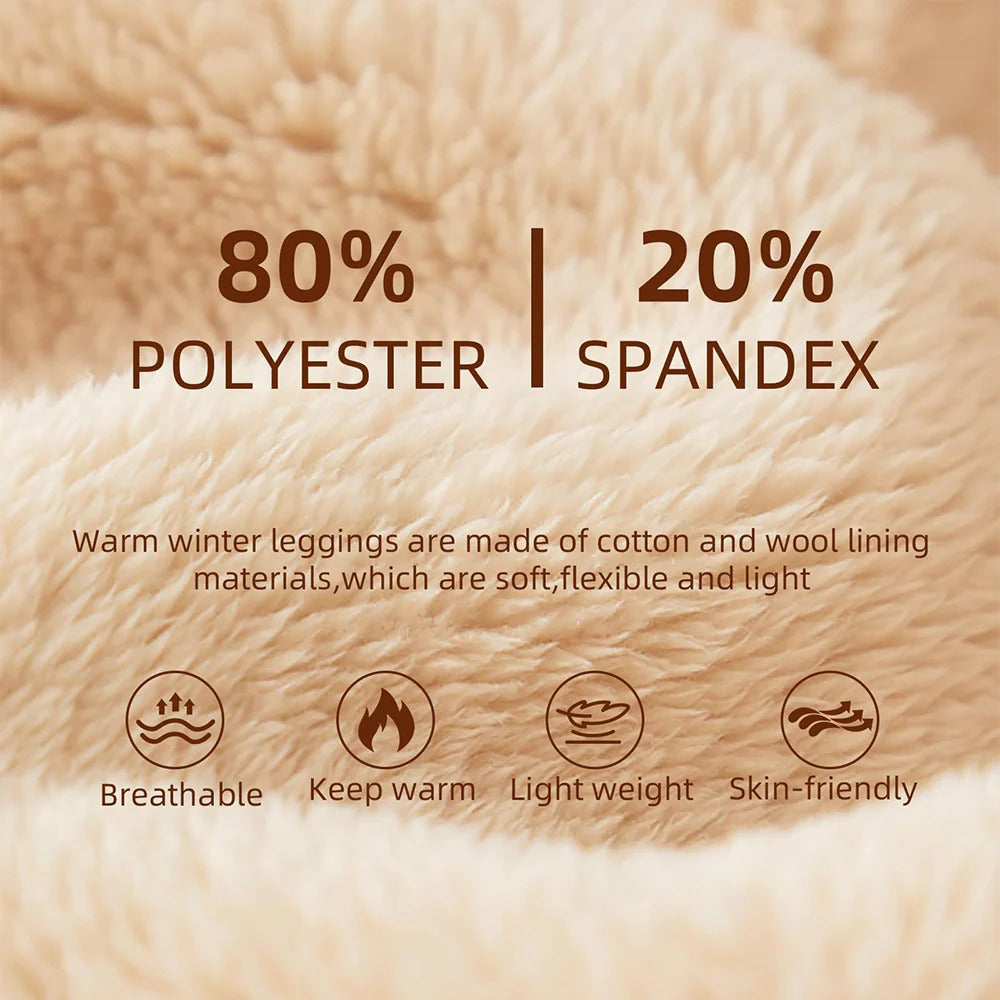 Fleece Lined Tights - One Lined Seamed